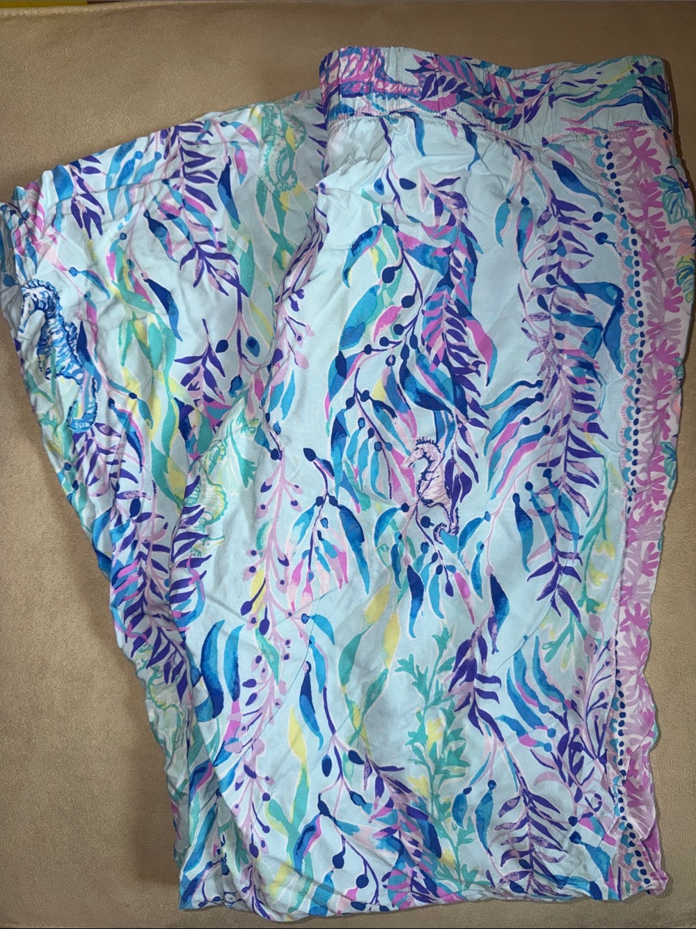 Lilly Pulitzer Sherryn Shift wide leg pants size L